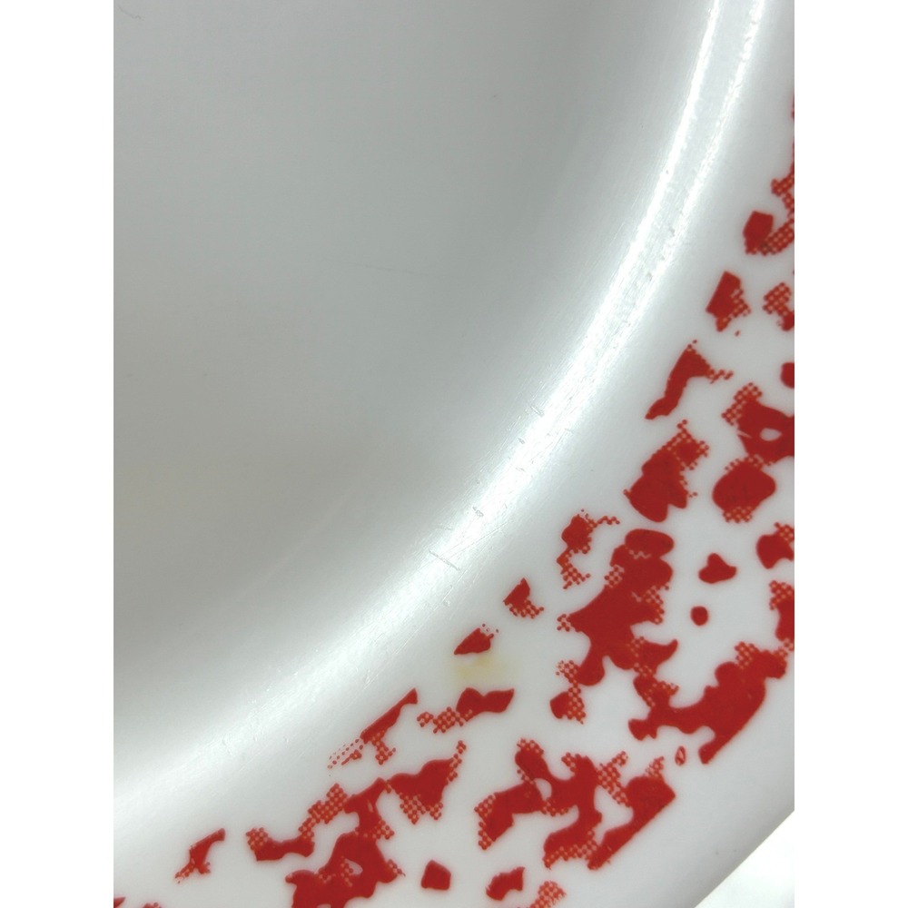 Corelle Sponge St. Nick Dinner Plates Red White Christmas Vitrelle Set of 2 USA - Picture 6 of 9
